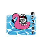 動く！ぷちかわゾンビの夏【日常】（個別スタンプ：3）