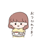 脱力系女の子（個別スタンプ：5）