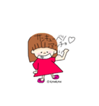 感謝(女の子)（個別スタンプ：7）