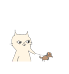 アイボリー猫（個別スタンプ：3）