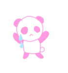 いちごみるくLOVEパンダ（個別スタンプ：6）