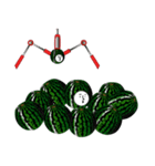 スイカ(うぉーたーめろん)UFOキャッチャー（個別スタンプ：1）