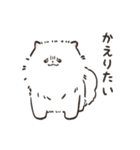 日常で使えるポメラニアンのしろ（個別スタンプ：23）