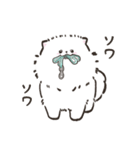 日常で使えるポメラニアンのしろ（個別スタンプ：24）