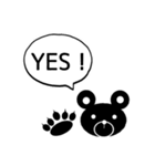 記号を駆使したイラスト！ふきだしクマ編（個別スタンプ：10）