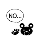 記号を駆使したイラスト！ふきだしクマ編（個別スタンプ：11）