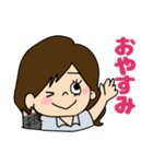 デカ文字 シンプルかわいい大人女子（個別スタンプ：2）