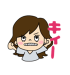 デカ文字 シンプルかわいい大人女子（個別スタンプ：25）
