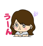 デカ文字 シンプルかわいい大人女子（個別スタンプ：31）