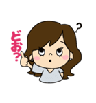 デカ文字 シンプルかわいい大人女子（個別スタンプ：39）
