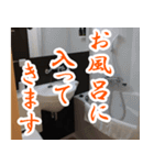 【泊】ビジネスホテルに泊まります（個別スタンプ：7）