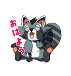 アライグマのエル（個別スタンプ：14）