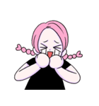 ピンクははつらつとしている。（個別スタンプ：4）