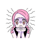 ピンクははつらつとしている。（個別スタンプ：6）