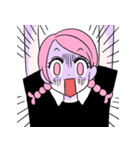 ピンクははつらつとしている。（個別スタンプ：16）