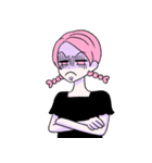 ピンクははつらつとしている。（個別スタンプ：22）