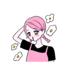 ピンクははつらつとしている。（個別スタンプ：27）