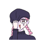 ピンクははつらつとしている。（個別スタンプ：28）
