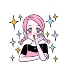 ピンクははつらつとしている。（個別スタンプ：29）