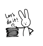 English rabbit daily（個別スタンプ：9）