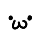 顔文字手書きスタンプ！（個別スタンプ：1）