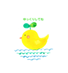 水彩画のシンプルかわいい癒しスタンプno.2（個別スタンプ：6）