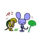 クロにゃんの基本の動き2（個別スタンプ：13）