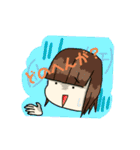 陰キャでもLINEじゃイキる ゆみこちゃん（個別スタンプ：2）