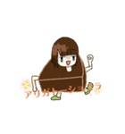 陰キャでもLINEじゃイキる ゆみこちゃん（個別スタンプ：4）