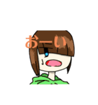 陰キャでもLINEじゃイキる ゆみこちゃん（個別スタンプ：16）