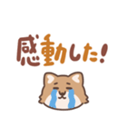 ふさふさコヨーテ（でか文字）（個別スタンプ：30）