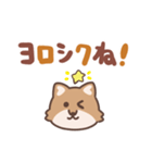 ふさふさコヨーテ（でか文字）（個別スタンプ：33）