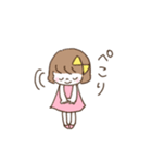 きいろいリボンの女の子（個別スタンプ：10）