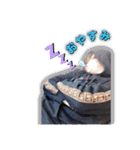 田山です。真顔です。（個別スタンプ：10）