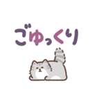 ふさふさメインクーン（でか文字）（個別スタンプ：24）