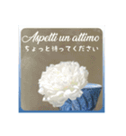 イタリア語と日本語、薔薇と空（個別スタンプ：5）