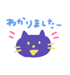 のんびりしてるあおいねこ（軽いけいご）（個別スタンプ：6）