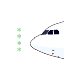 リアルな飛行機スタンプ(カスタム)（個別スタンプ：8）