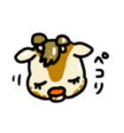 【ぷるるんきりん】顔と文字（個別スタンプ：4）