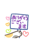 ニャンコからの手書きメッセージ♡（個別スタンプ：16）