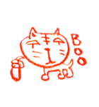 猫藤ねこ太のクレヨン落書き（個別スタンプ：13）