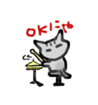 マモ画伯のロック猫シリーズ（個別スタンプ：24）