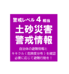 警戒レベルと避難情報【40種類】増補三訂版（個別スタンプ：5）