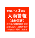 警戒レベルと避難情報【40種類】増補三訂版（個別スタンプ：6）