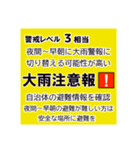 警戒レベルと避難情報【40種類】増補三訂版（個別スタンプ：8）