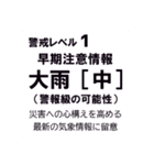 警戒レベルと避難情報【40種類】増補三訂版（個別スタンプ：12）