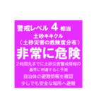 警戒レベルと避難情報【40種類】増補三訂版（個別スタンプ：21）