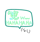 ちょっとこれかわいいかもw日本語＆英語版（個別スタンプ：8）