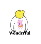 キイロイカオノヒト（個別スタンプ：40）