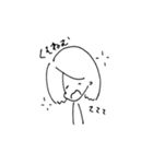 ゆるゆるの女の子（個別スタンプ：2）